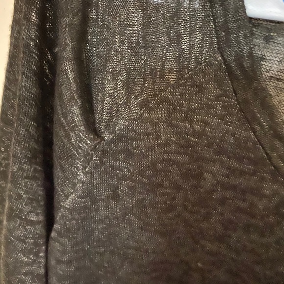 Altar’d State Black Heather with Lace Trim Top - Picture 3 of 5